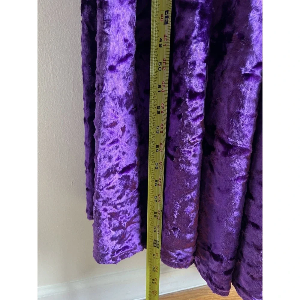 Jeannie Nitro Vintage Purple Velvet Gown Witchy Dress Size Large - Picture 7 of 10